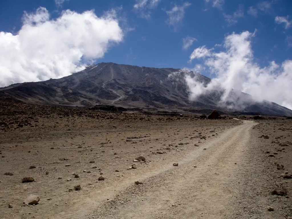ascending to Kibo hut