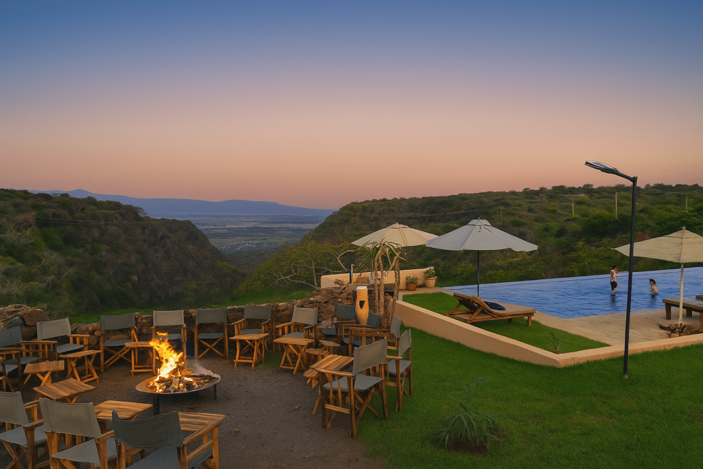 Africa Safari Manyara Escarpment Pool and Boma View