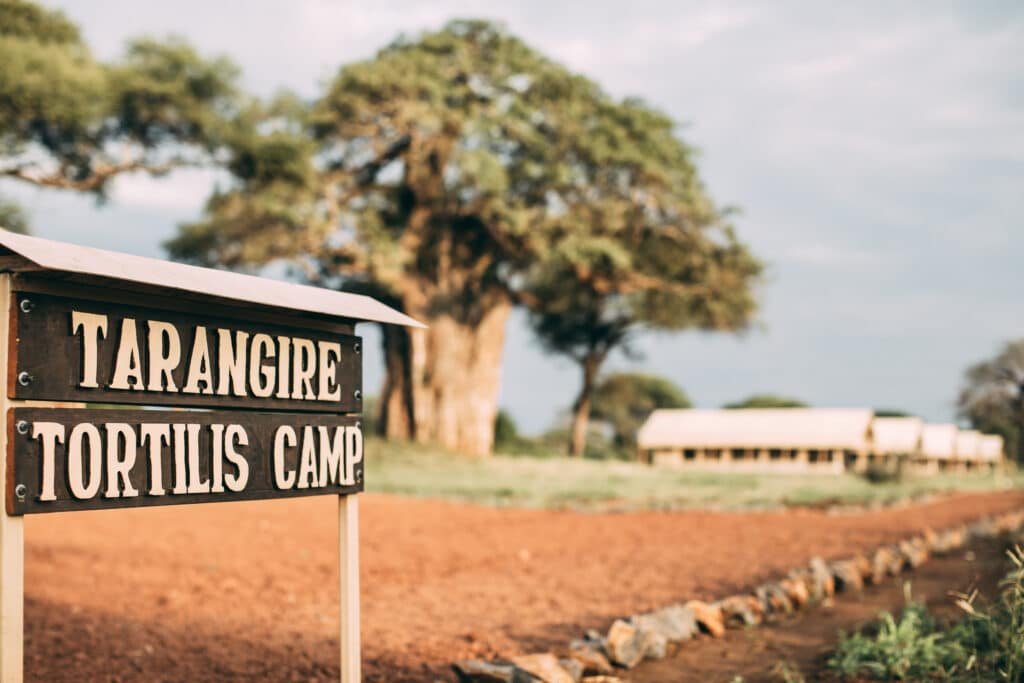 Tarangire Tortilis Camp Sign Board