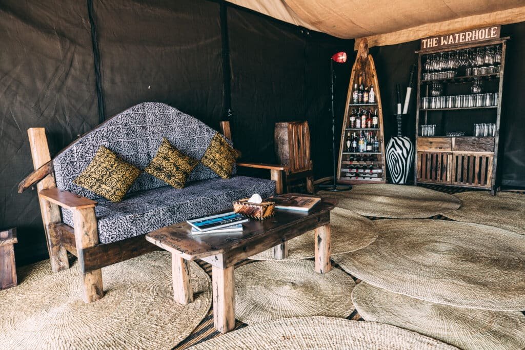 Tarangire Tortilis Tented Camp Bar Area