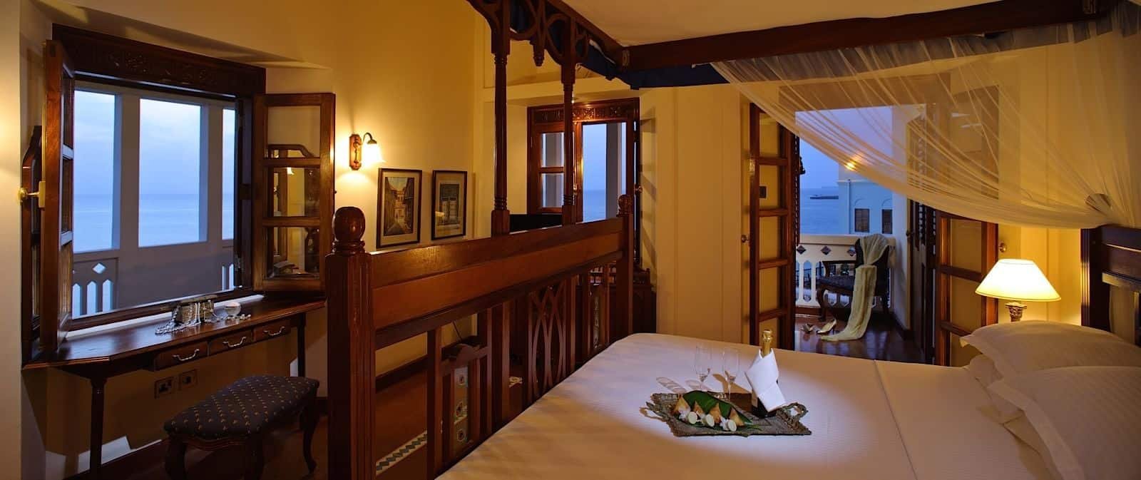 prime room with ocean view at zanzibar serena hotel