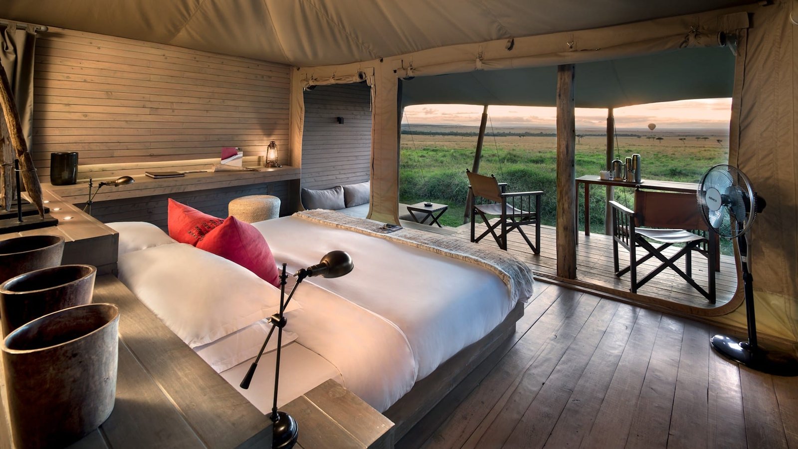 Kenya Kichwa Room Superior view tents bedroom