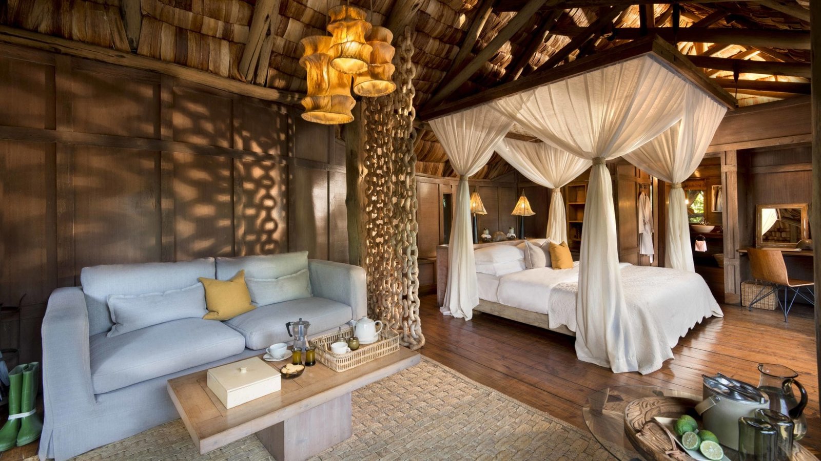 Lake Manyara Tree Lodge guest room interior