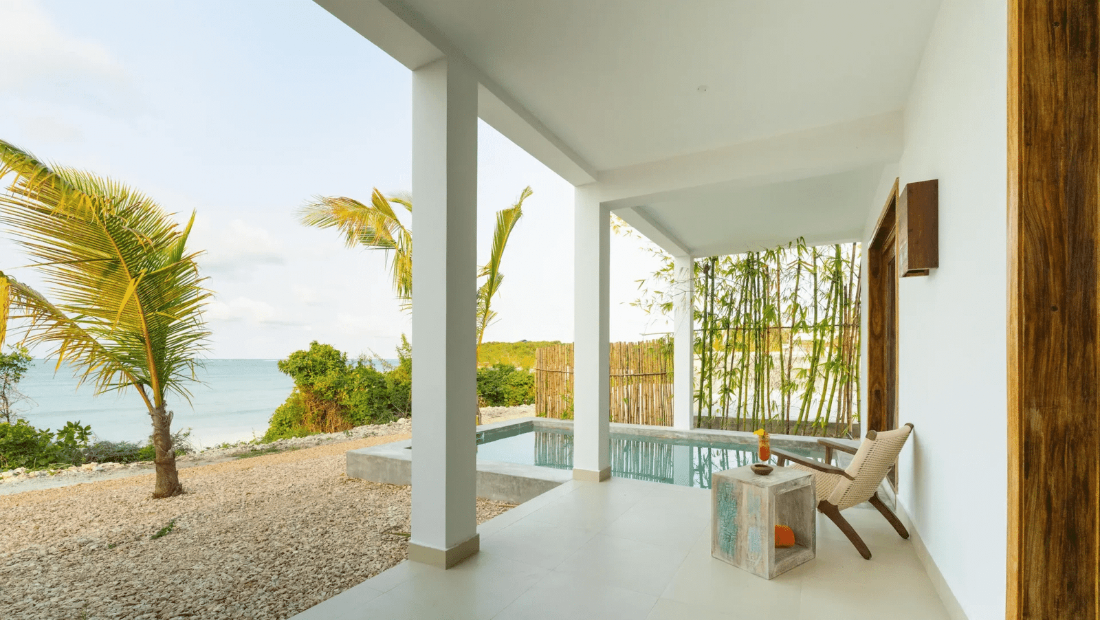 legendary zanzibar beach resort beach front suite veranda pool