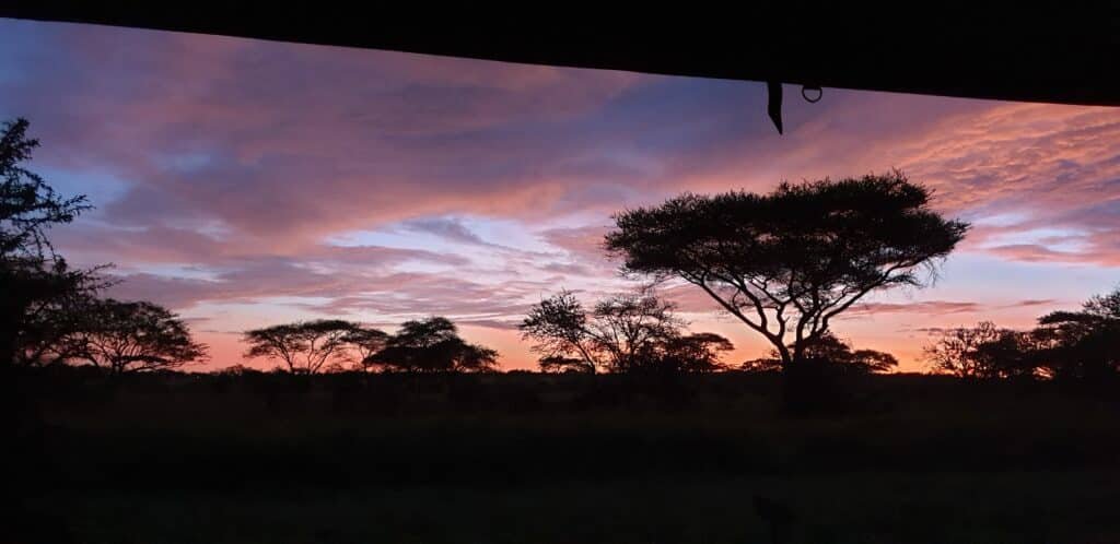 Sunrise Over the Serengeti National Park for Big Five Safari Tanzania